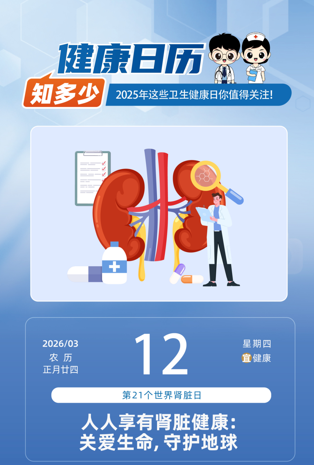 【健康日历】世界肾脏日丨读懂肾脏发出的求救信号