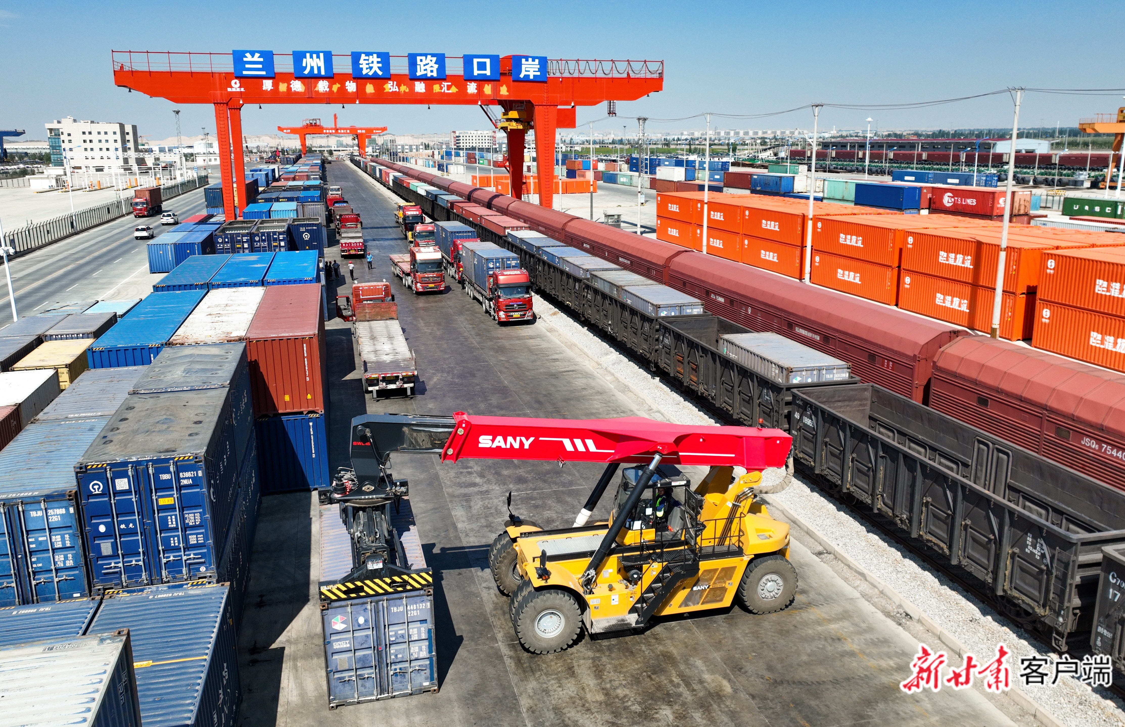 兰州国际陆港（资料图）