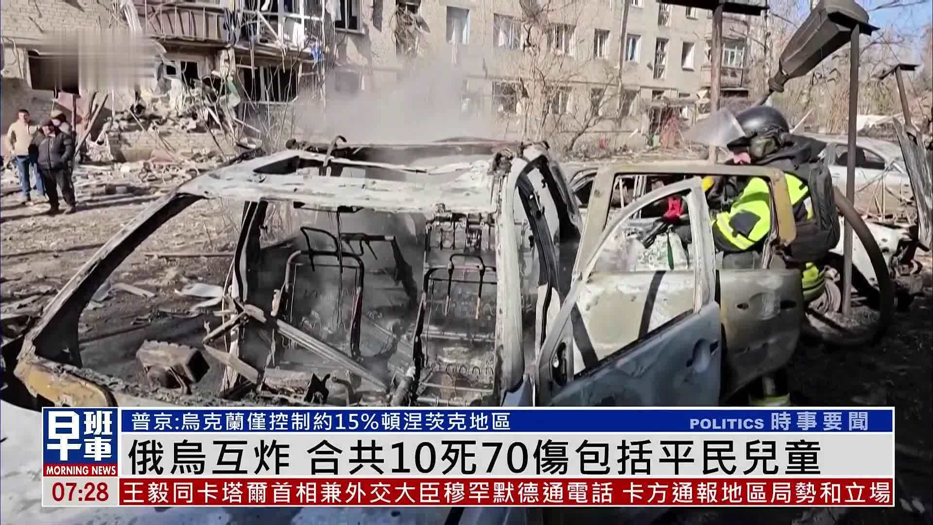 俄乌互炸 合共10死70伤包括平民儿童