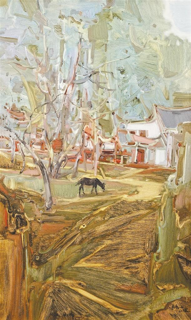 和美乡村（油画）张喜元