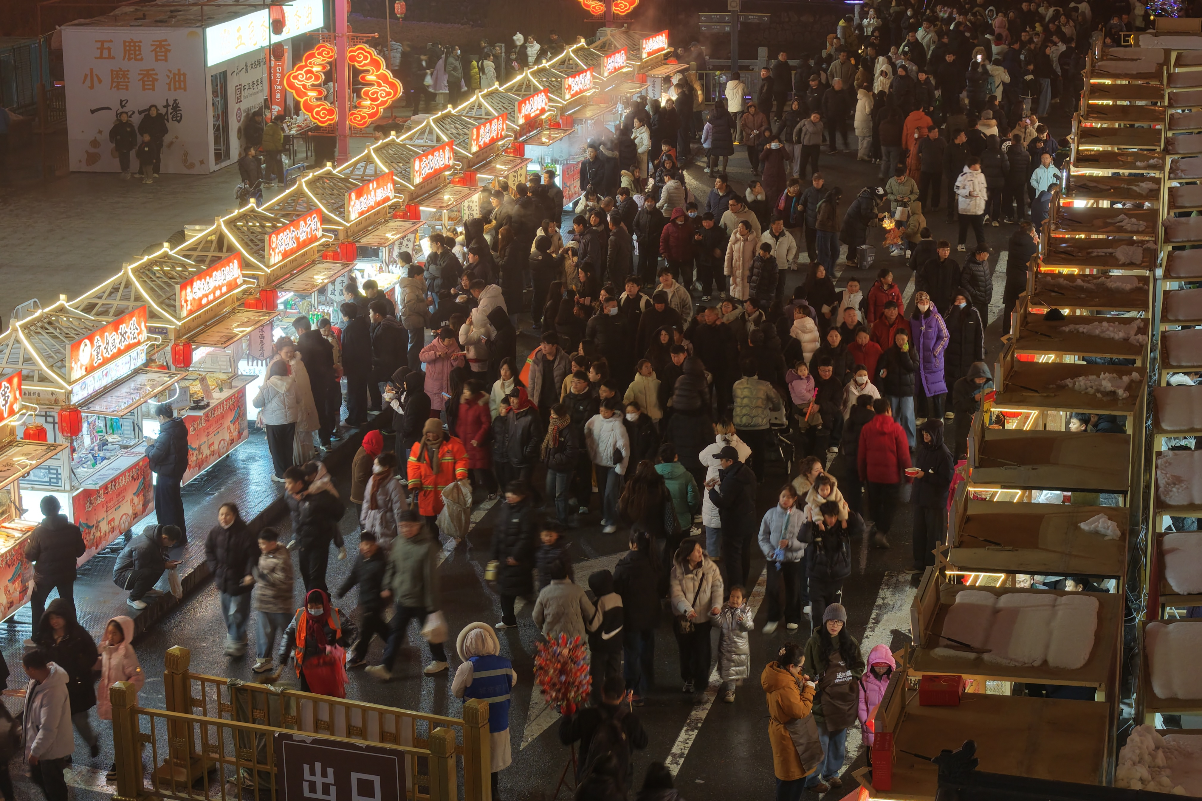 美食嘉年华市集。习守政摄