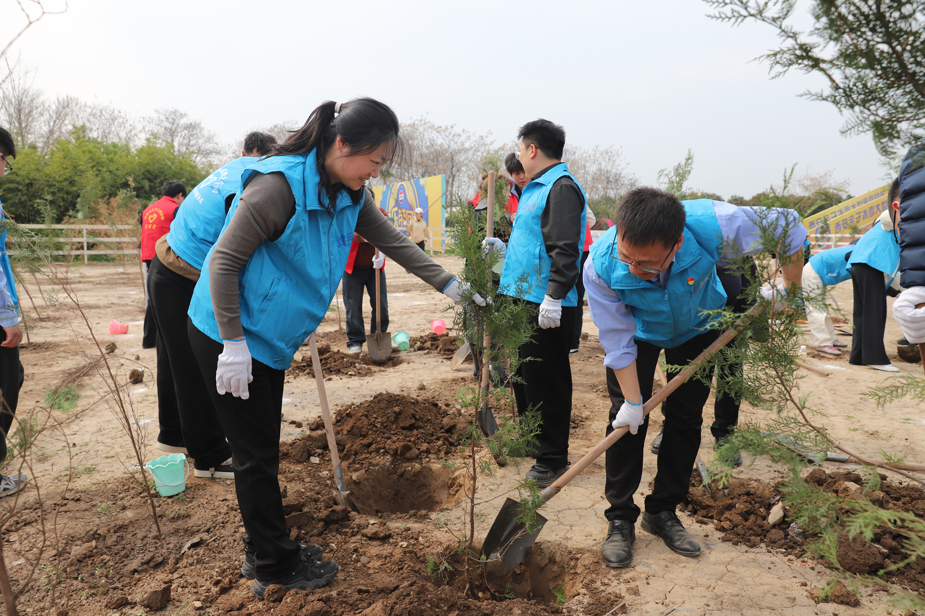 植绿迎春！企业高校携手开展植树节志愿服务活动暨校企团建联建活动