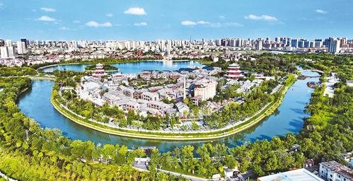 2025年8月18日拍摄的大运河沧州段。本报记者 张昊摄