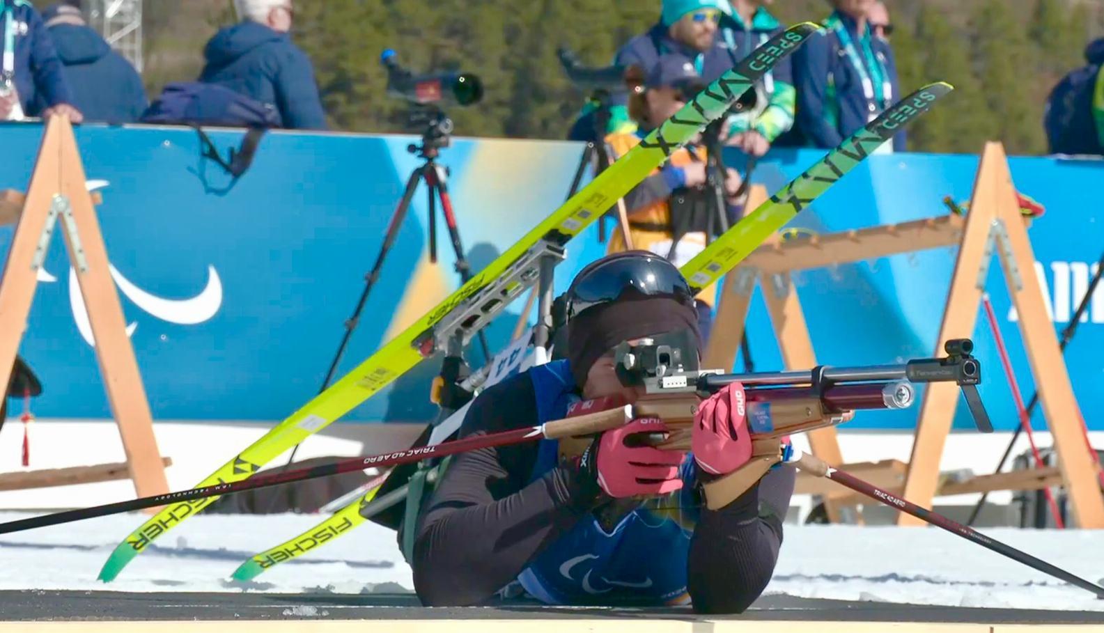 刘子旭在射击环节中弹无虚发。