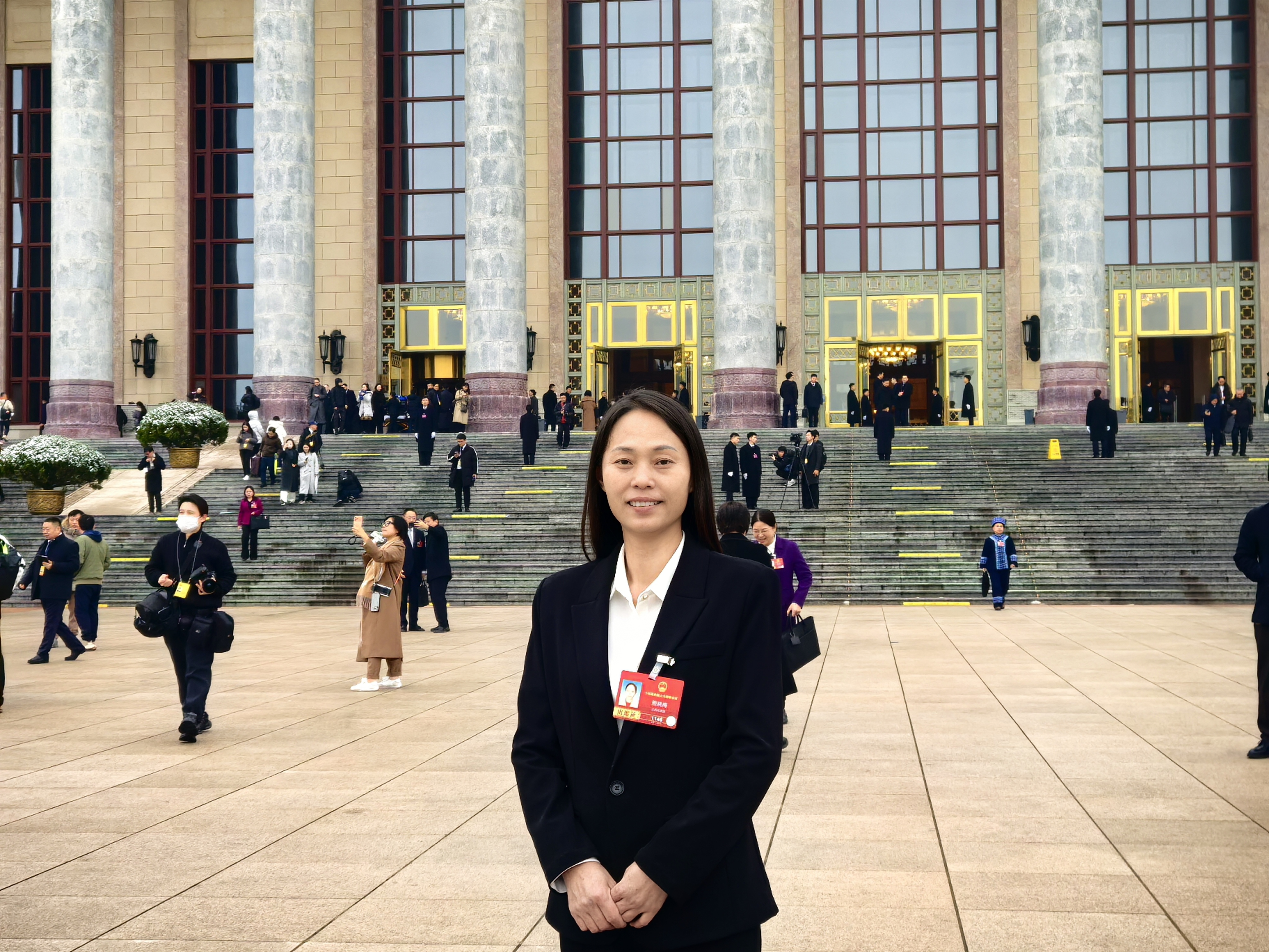 全国人大代表、九江鑫城纺织有限公司挡车工熊晓梅