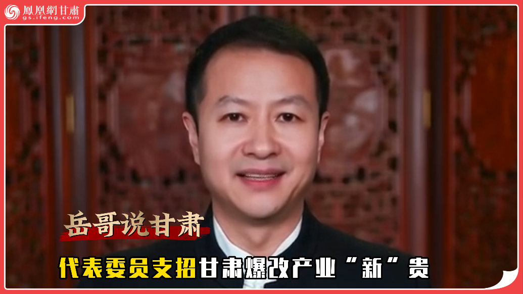 岳哥说甘肃·代表委员支招甘肃爆改产业“新”贵