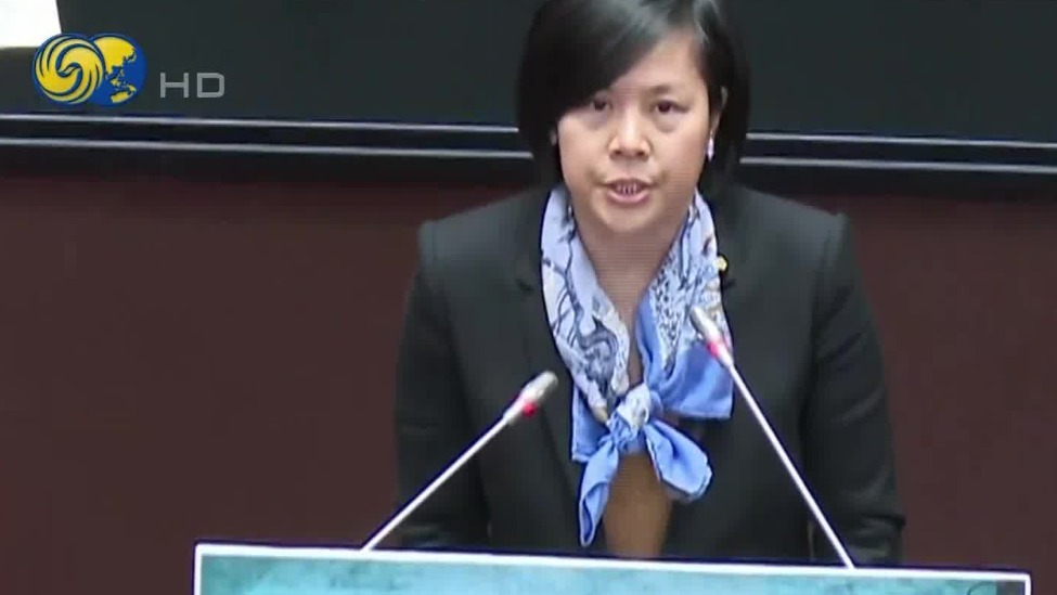 陆配民众党“立委”首次质询，韩国瑜：妈祖保佑你