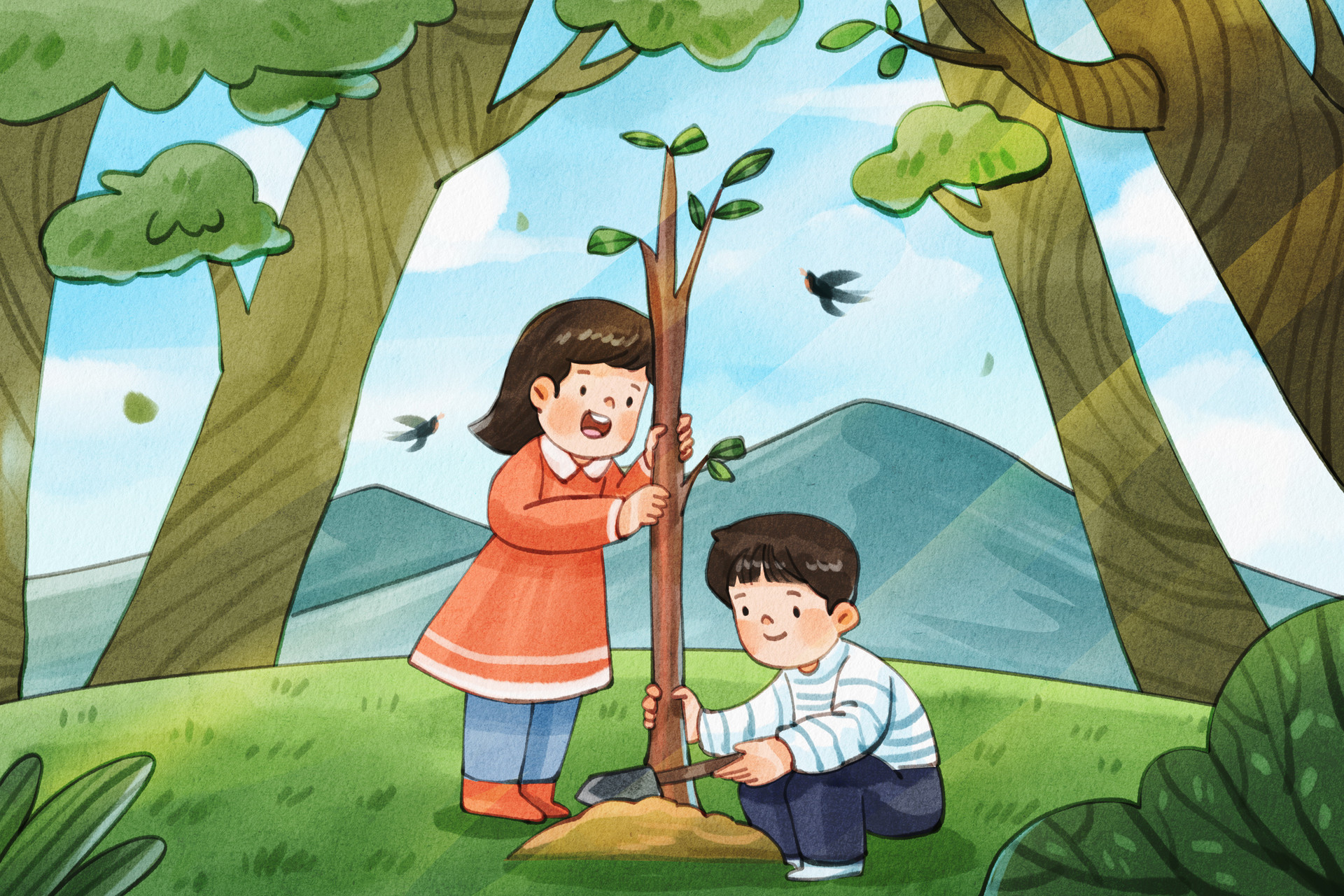 推动城市绿色低碳高质量发展 城阳区举办义务植树活动