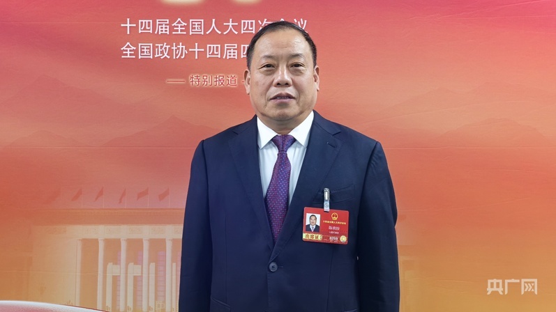 全国人大代表陈晓拴(央广网记者 张洁 摄)