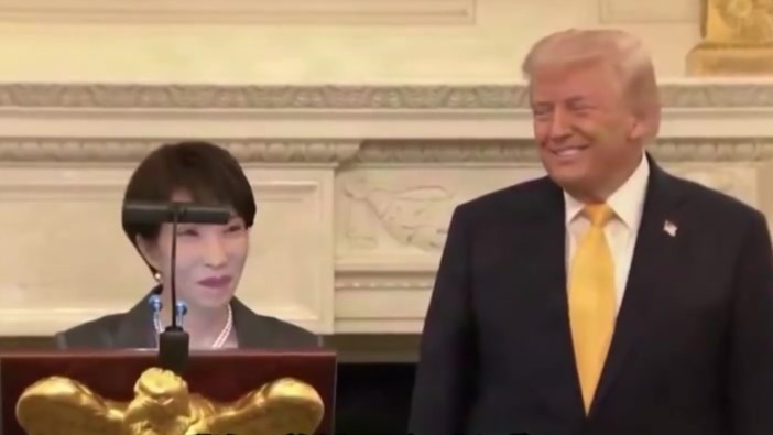 高市早苗借特朗普儿子生日献媚：他又高又帅，优秀基因来自哪里一目了然