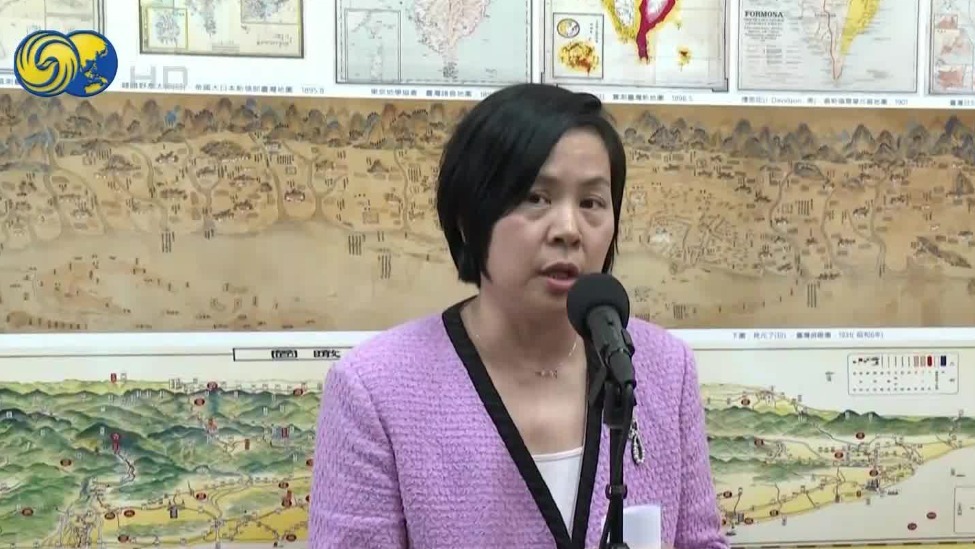 陆配“立委”首次质询，民进党官员拒上台，全程一言不发