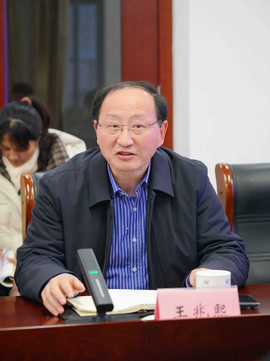 县教师发展中心副主任王兆熙发言