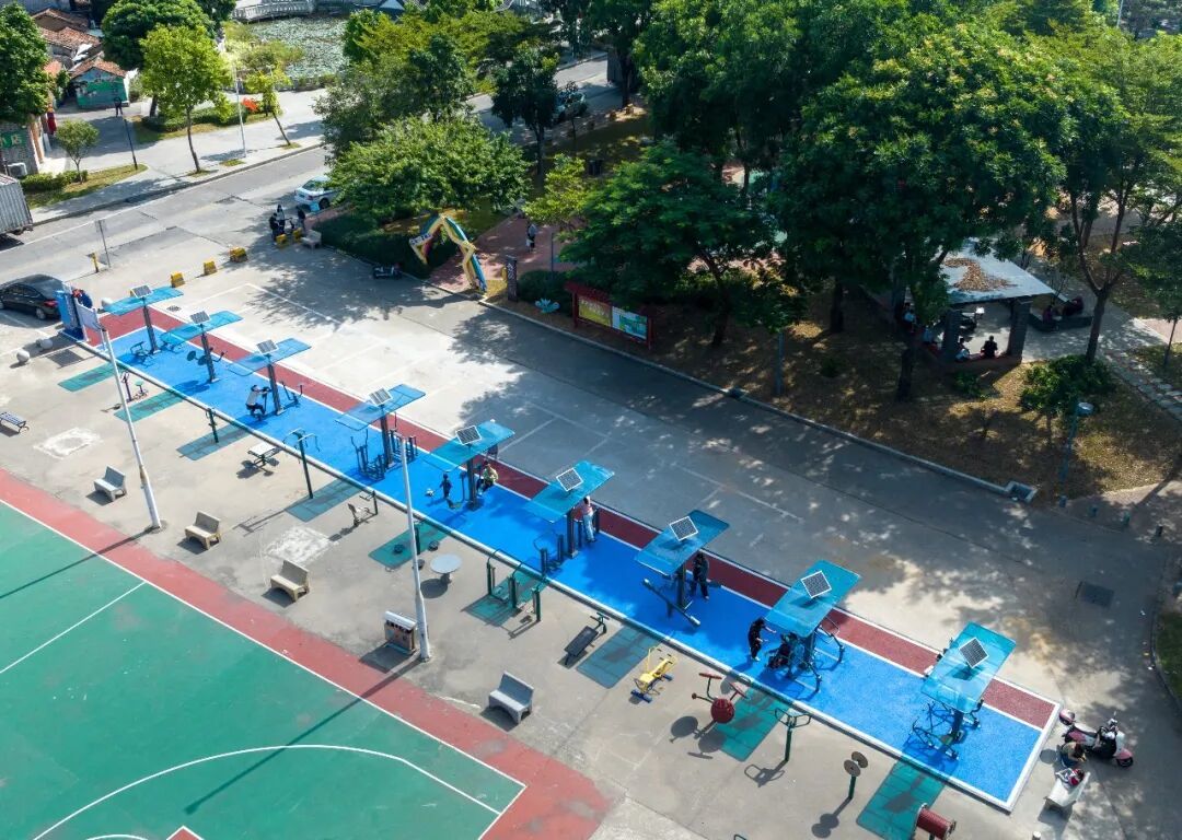 禾坑村智能化健身路径