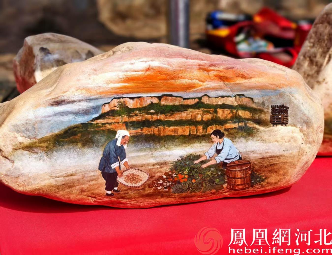 赞皇石画:石头上的农耕风情 安博宇摄