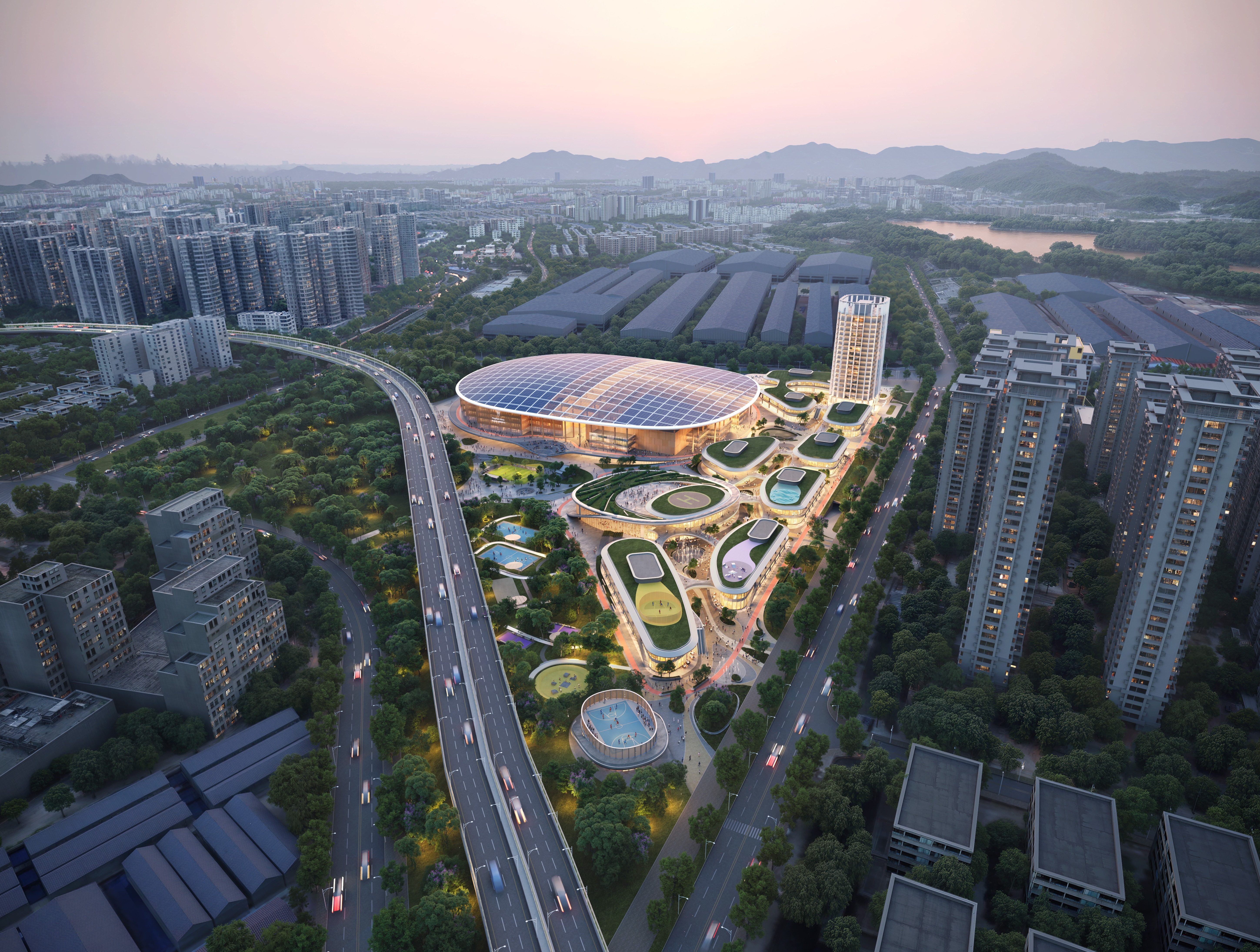 坪山新地标新节点！坪山区体育公园项目首块底板浇筑顺利完成