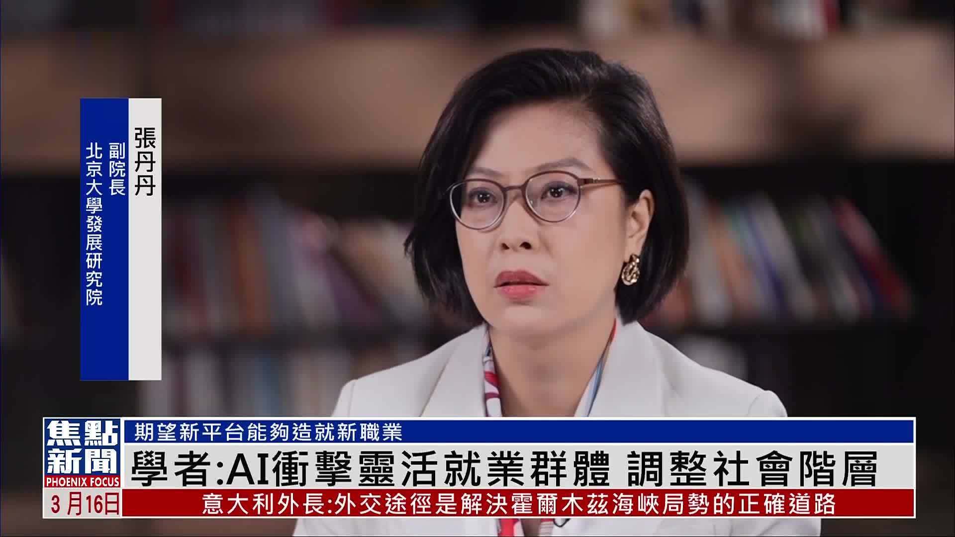 北大发展研究院张丹丹：AI冲击灵活就业群体 调整社会阶层