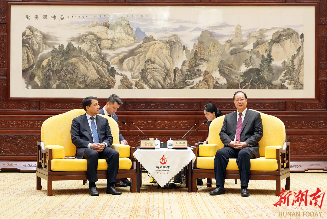 会见现场。