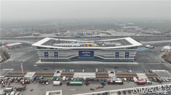 石家庄西服务区。河北省交通运输厅 供图