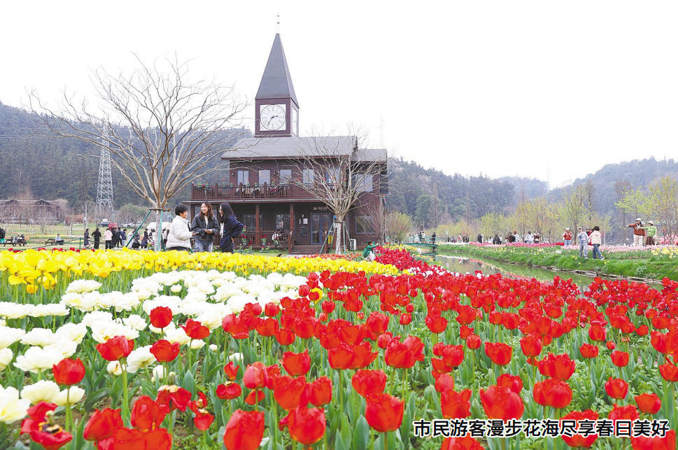 南昌市第九届郁金香花展吸引市民游客纷至沓来(图)