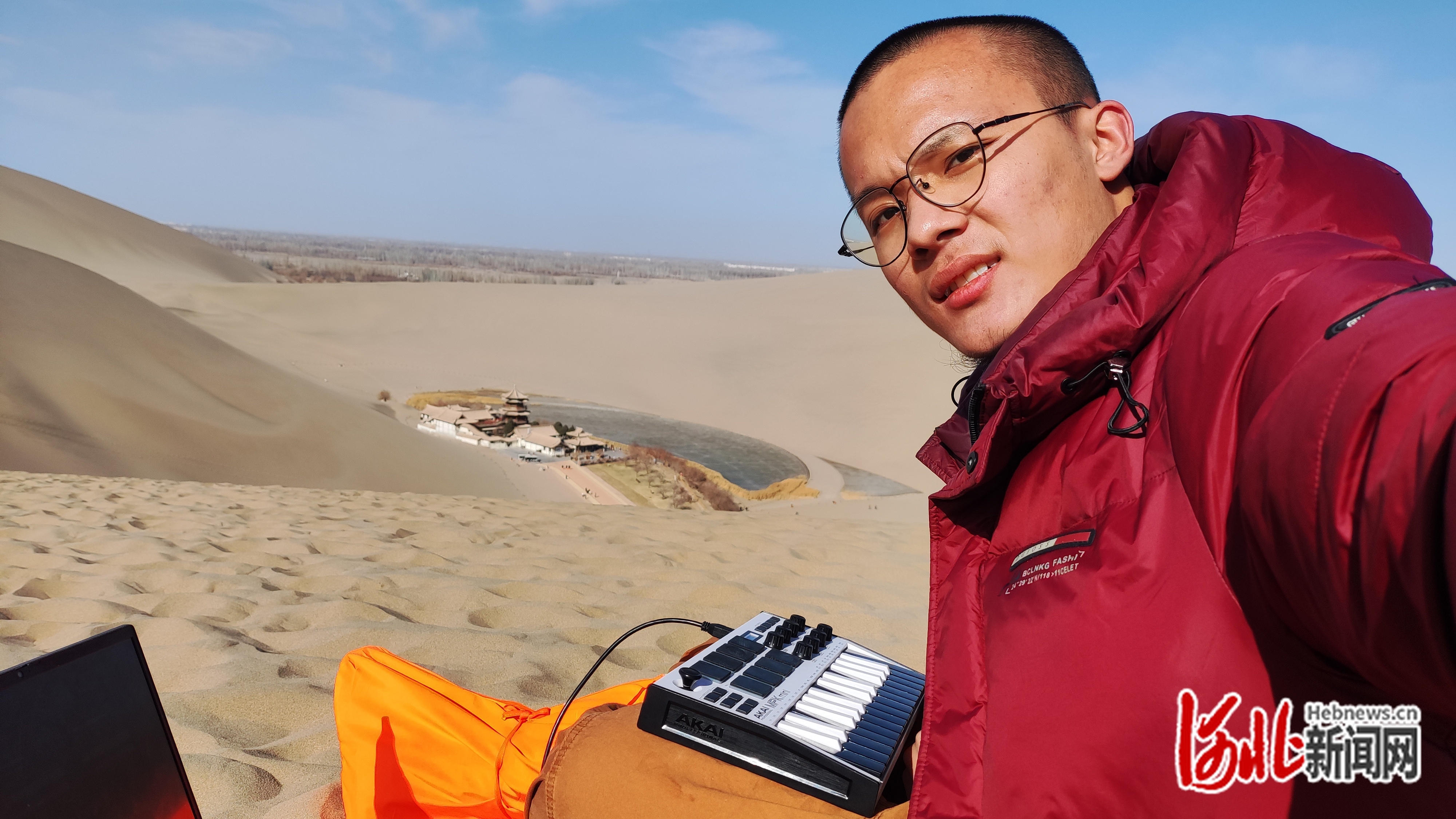 马名扬在创作。受访者马名扬供图