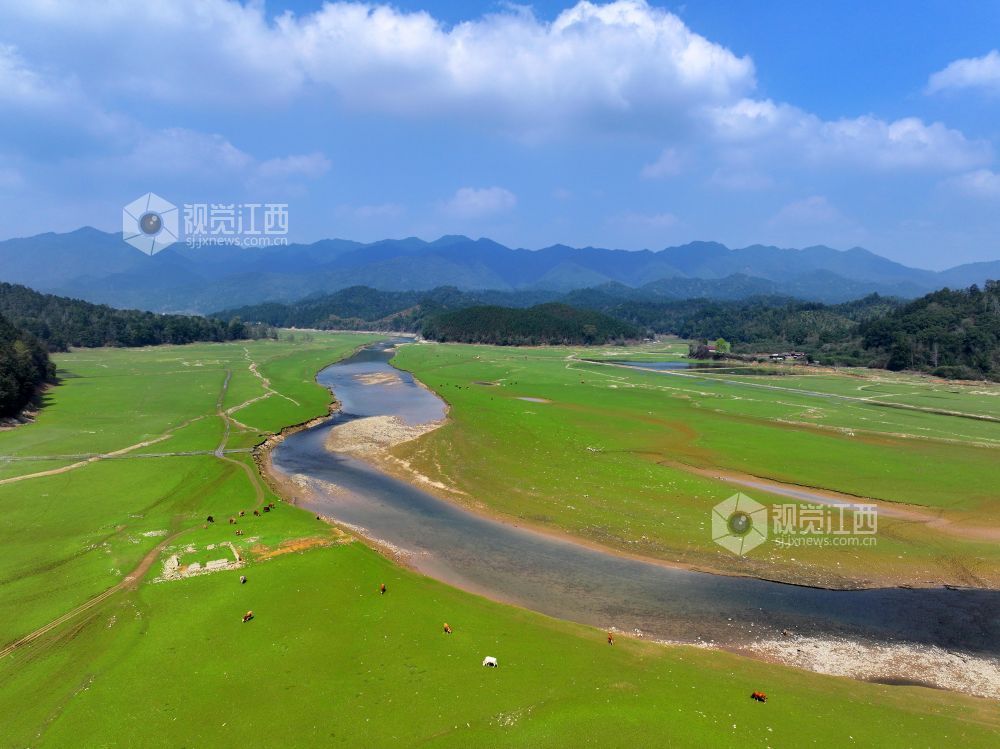 2026年3月10日，江西省吉安市泰和县桥头镇南车灌区，灌区水系蜿蜒流经田园，为春耕春灌带来源源不断的生态活水。