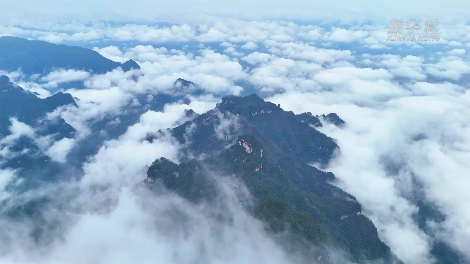 瞰中国｜湖南张家界：多地迎来春日云海