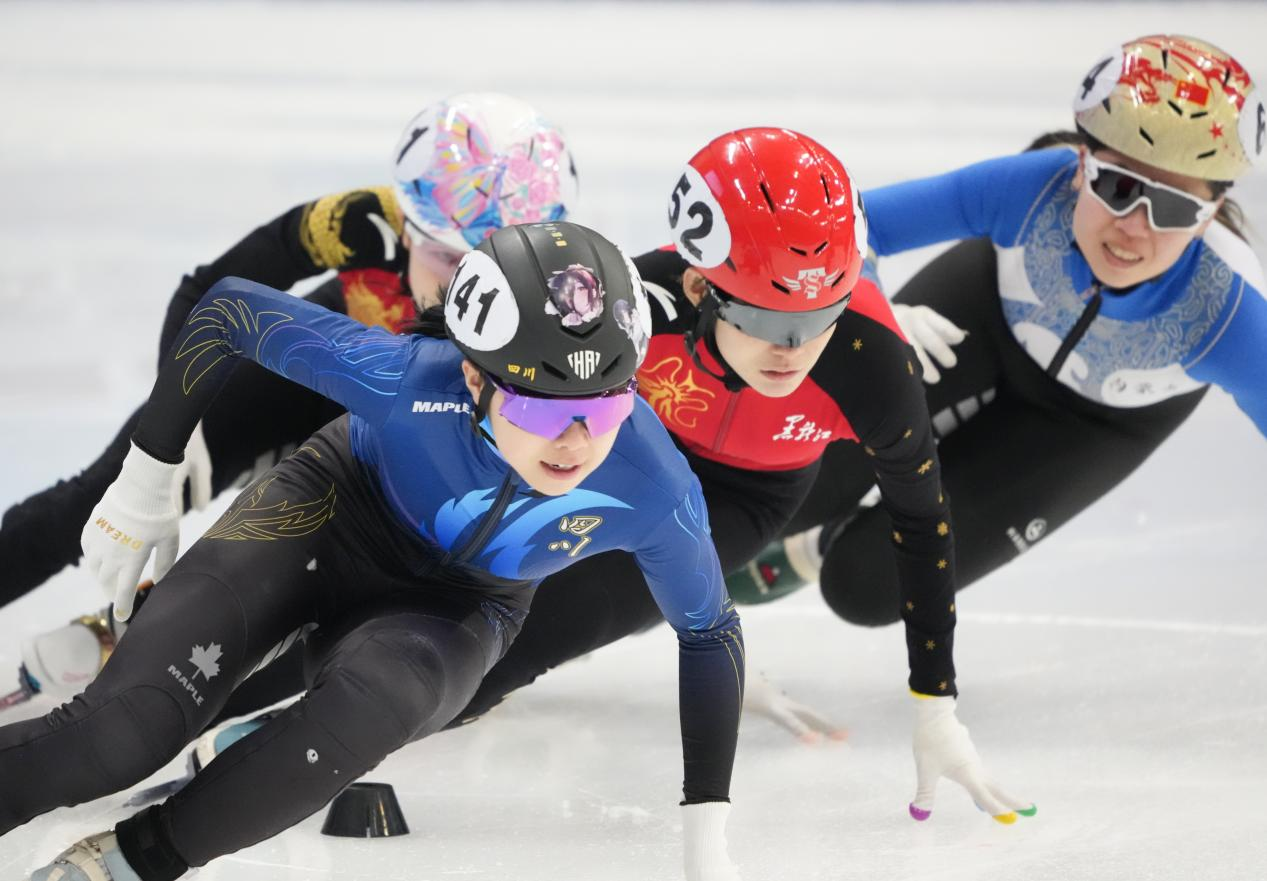 短道速滑全国冠军赛女子3000米接力：内蒙古队摘铜