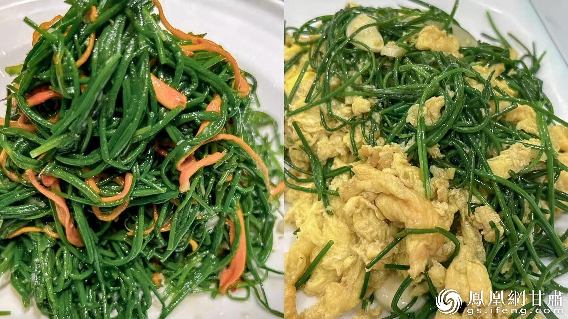 沙葱可凉拌、炒蛋，美味爽口。