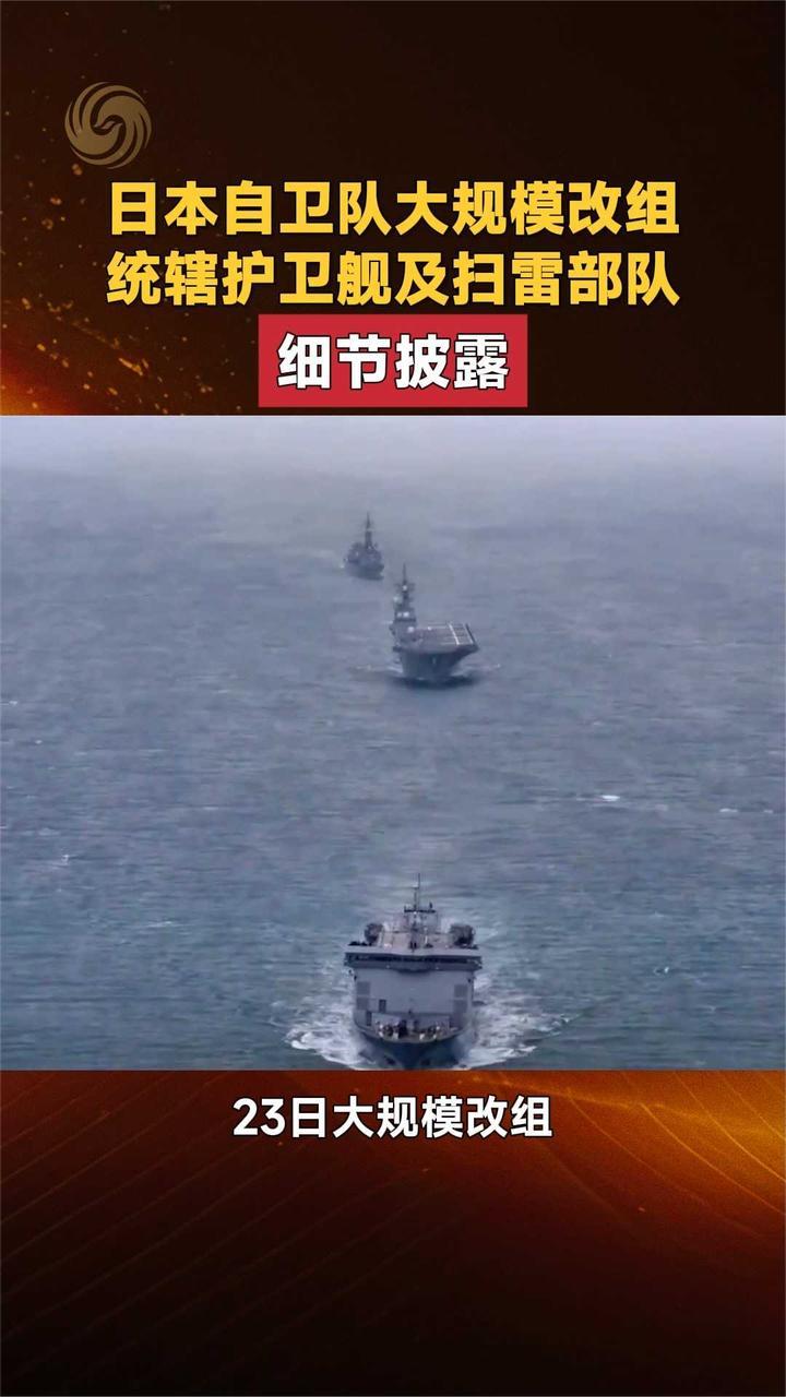 日本自卫队大规模改组 统辖护卫舰及扫雷部队 细节披露