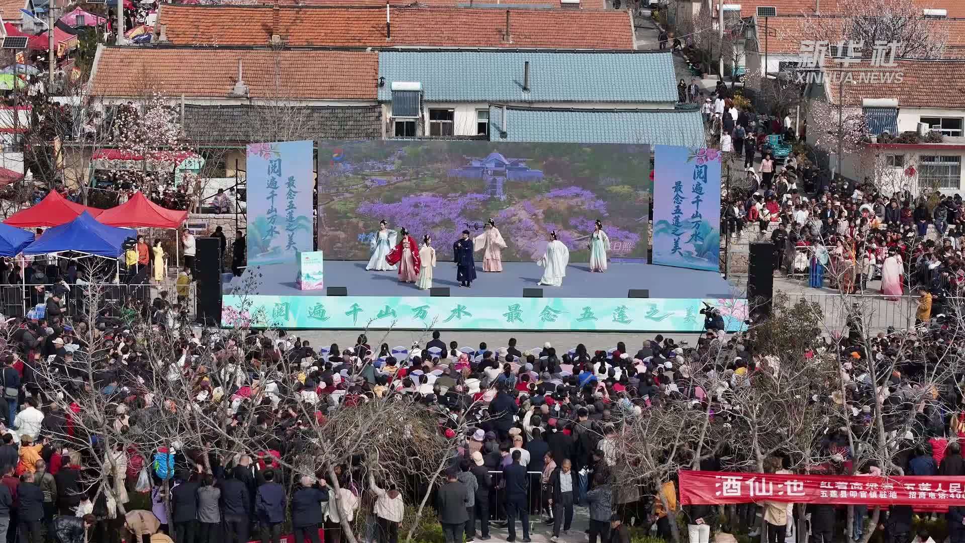 山东五莲：沉浸式春游带火“赏花经济”