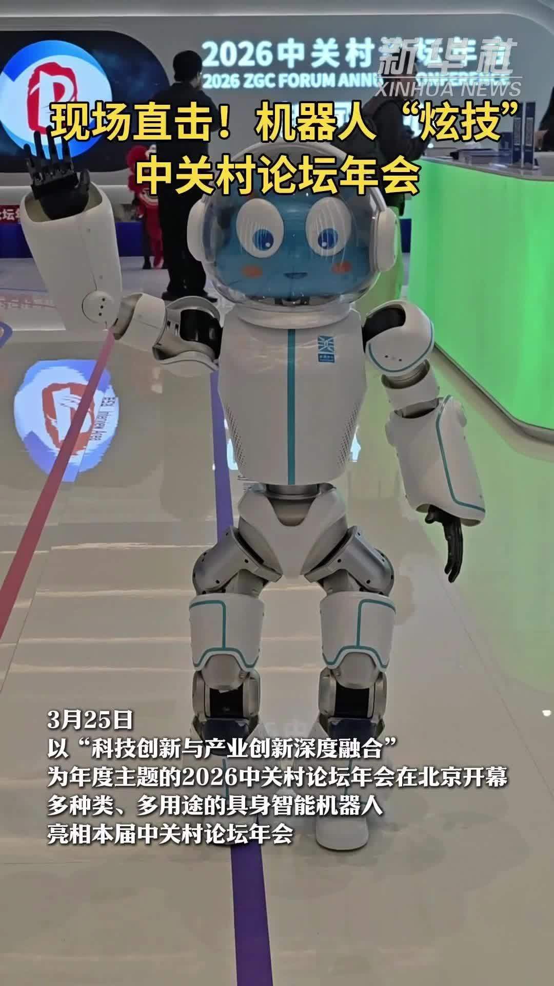 现场直击！机器人“炫技”中关村论坛年会