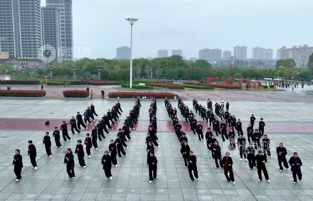 江西分宜:健康生活 太极同行(图)