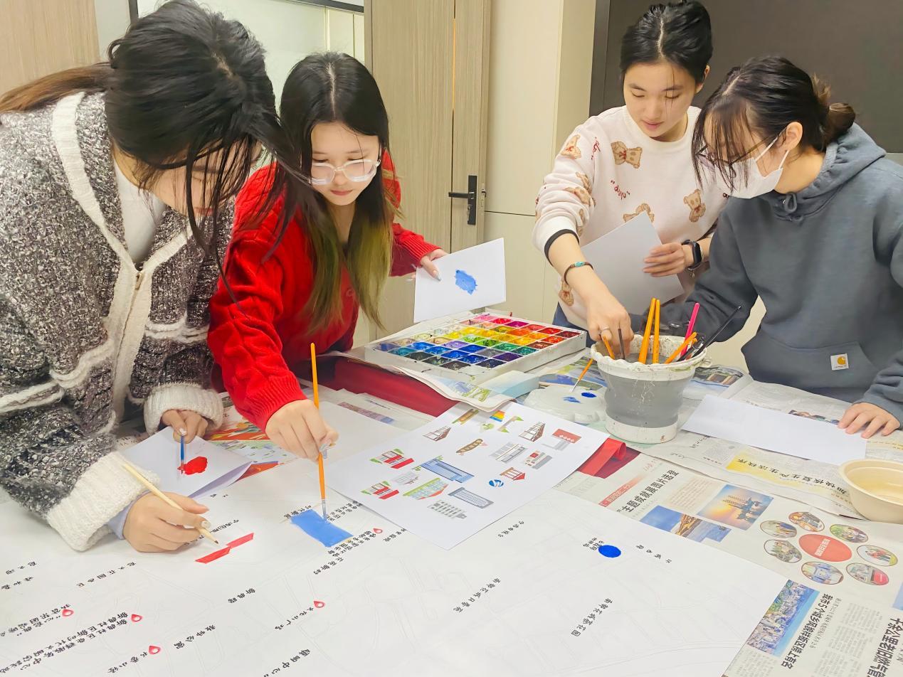 學生手繪老年友好型地圖