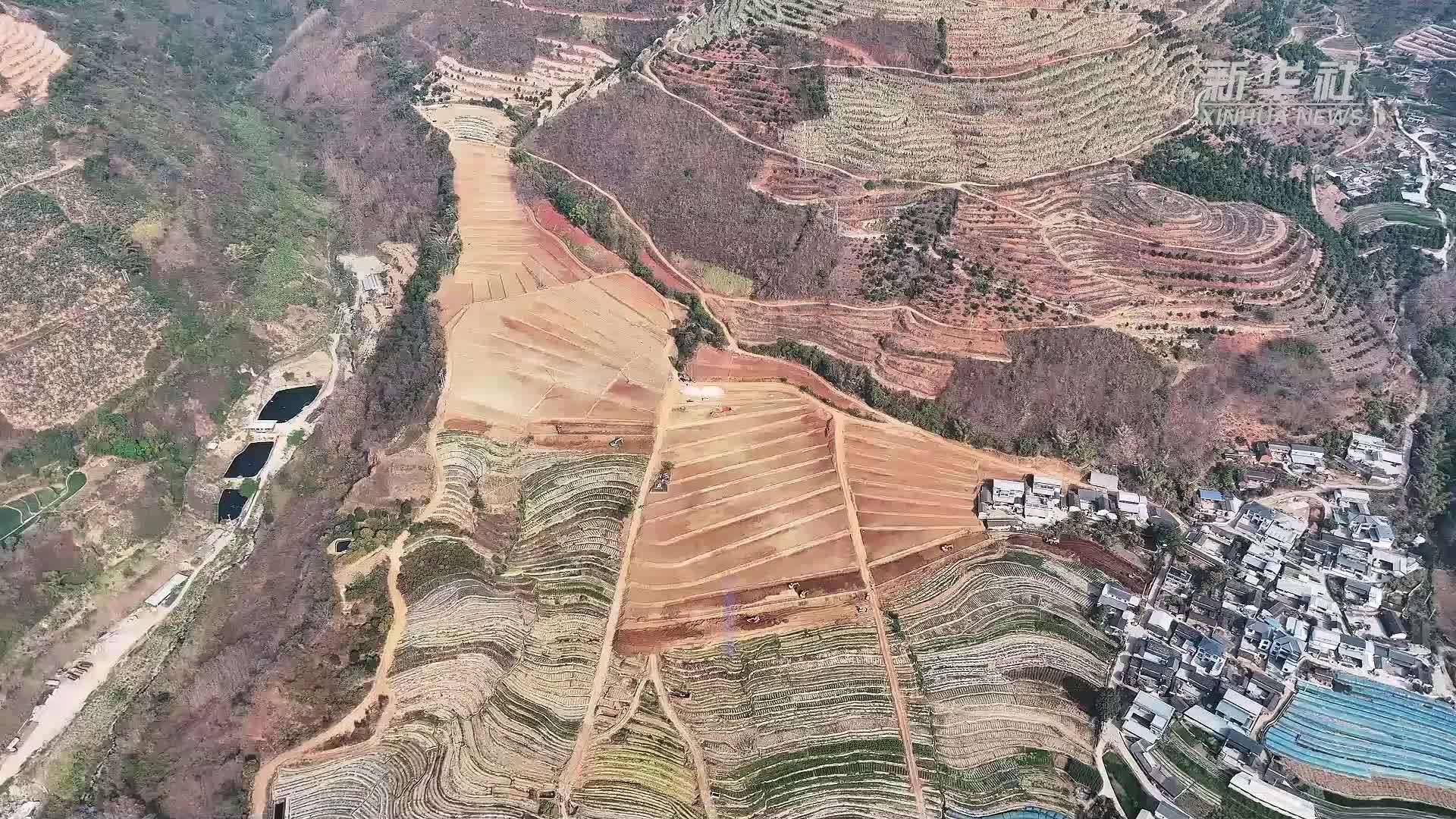 云南施甸：春启农忙 高标准农田建设提速