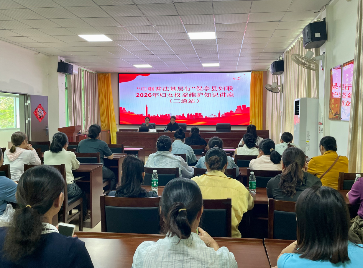 守护“她”与“少年” 保亭法院开展 “妇女儿童权益维权月”法治宣讲系列活动