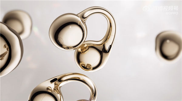 孙颖莎代言!OPPO Enco Clip2耳夹耳机外观首秀 超闪小金环