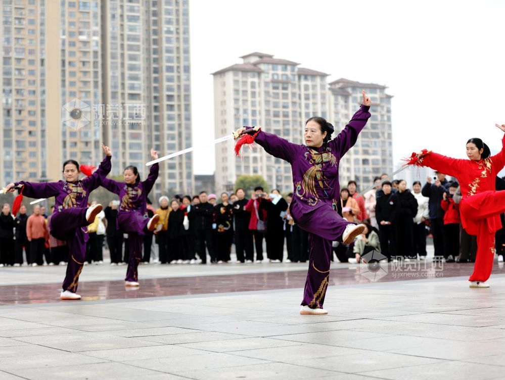 江西分宜:健康生活 太极同行(图)
