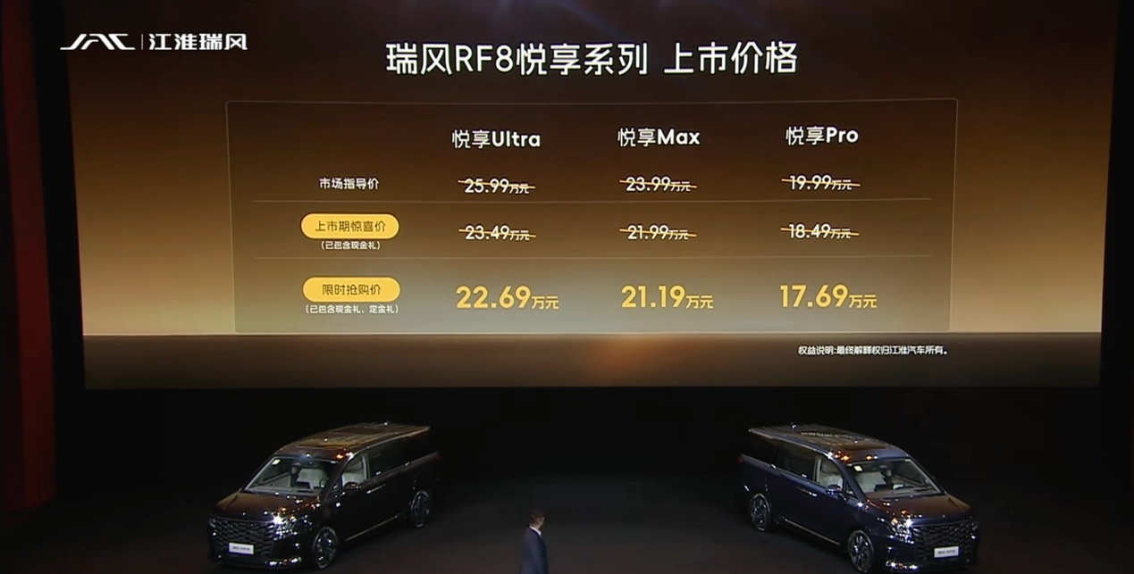瑞风RF8悦享系列上市，中大型插混MPV限时价17.69万起_瑞风mpv车型大全