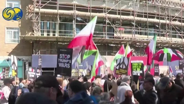 伦敦爆发抗议，反对美以袭击伊朗