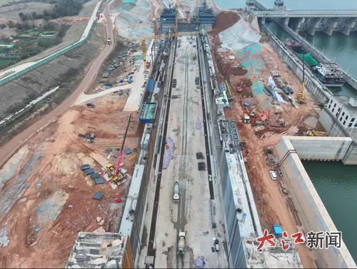 项目施工现场(江西省港口集团供图)