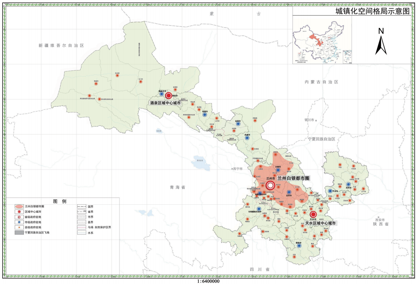 图3 城镇化空间格局示意图