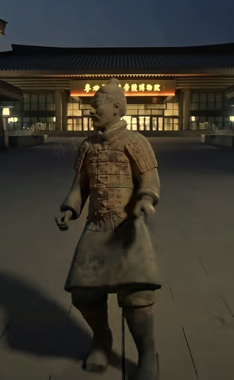 用全AI制作的《秦俑奇妙夜》