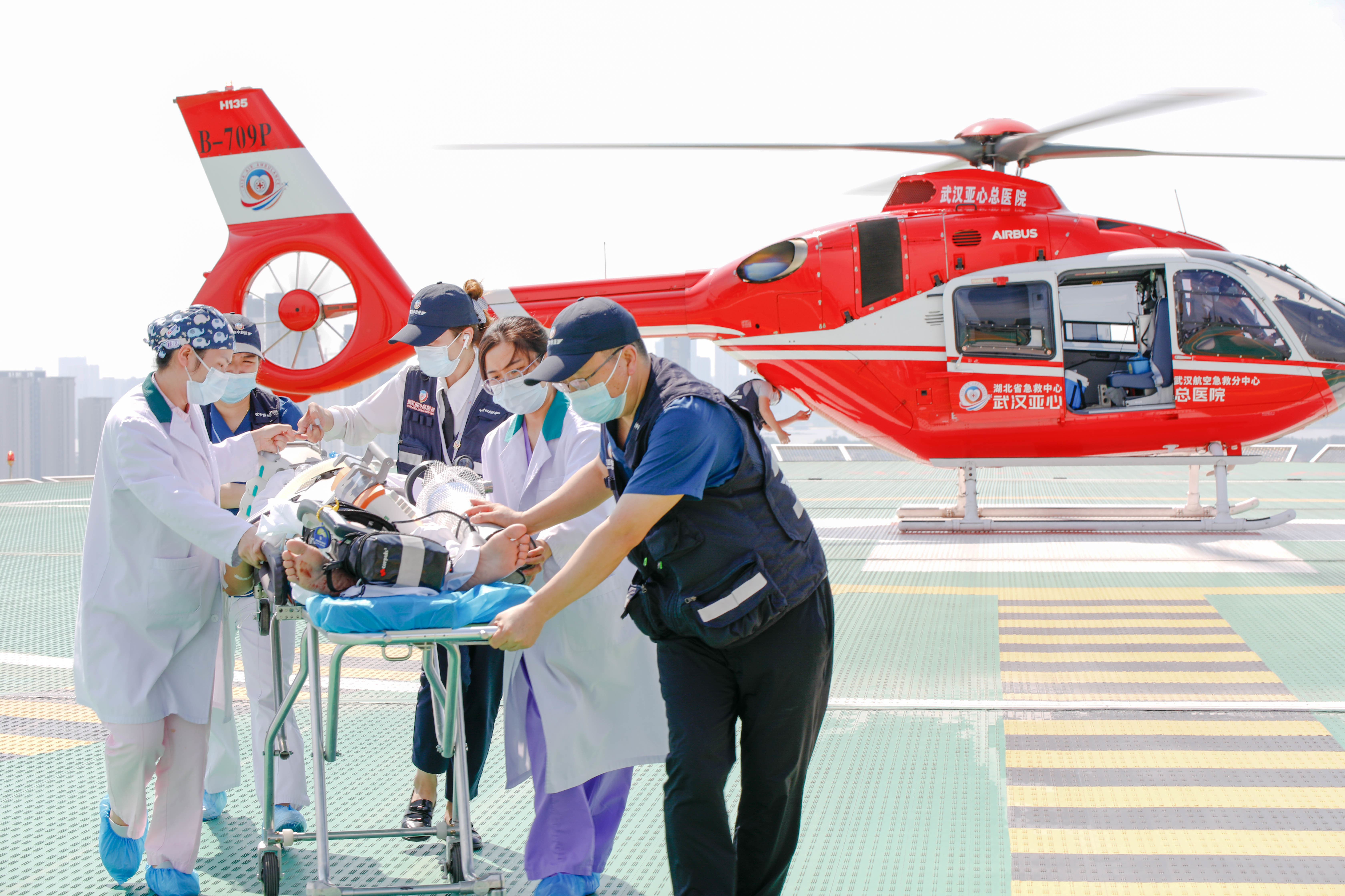 武汉亚心总医院空地一体化转运体系