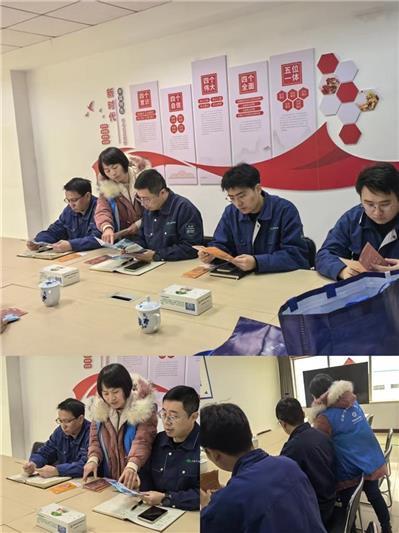 ▲ 市社保中心持续推进“送策入企，服务上门”宣传工作。