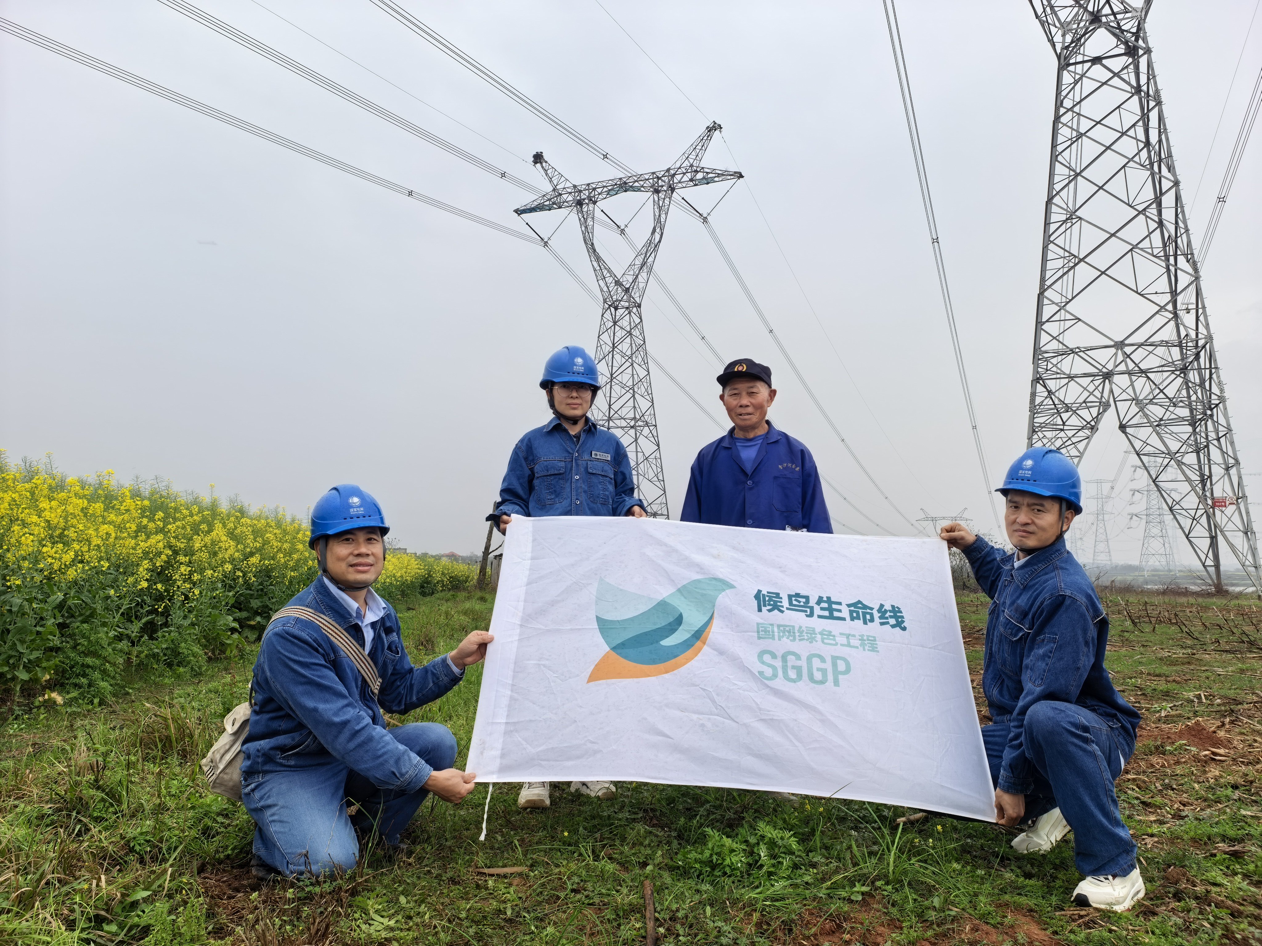 图为国网江西超高压公司开展“候鸟生命线”公益行动（李亚男）