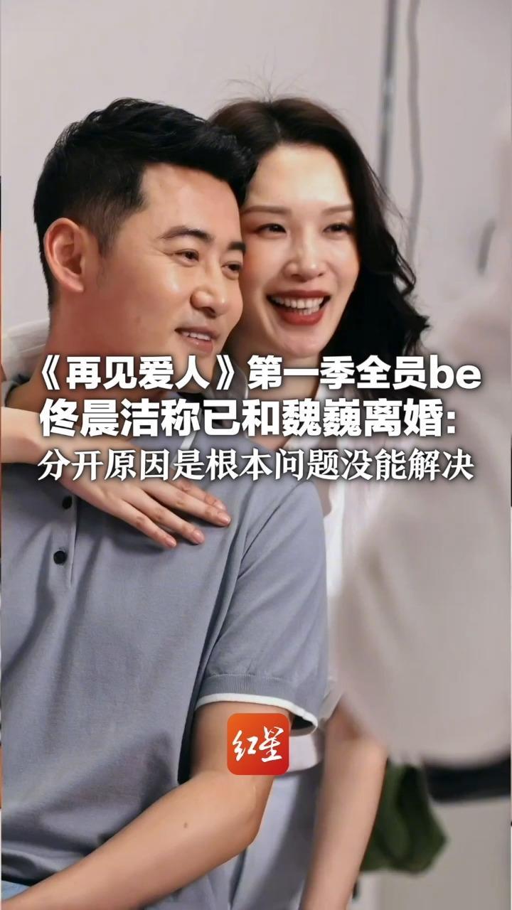 《再见爱人》第一季全员be 佟晨洁称已和魏巍离婚：分开原因是根本问题没能解决 两人仍是朋友，自己还帮他炒股