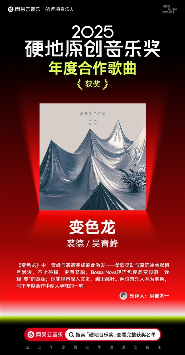 网易云音乐2025硬地原创音乐奖揭晓 沉默橙海尾巴JOYCE就以斯荣获年度新声(图4)