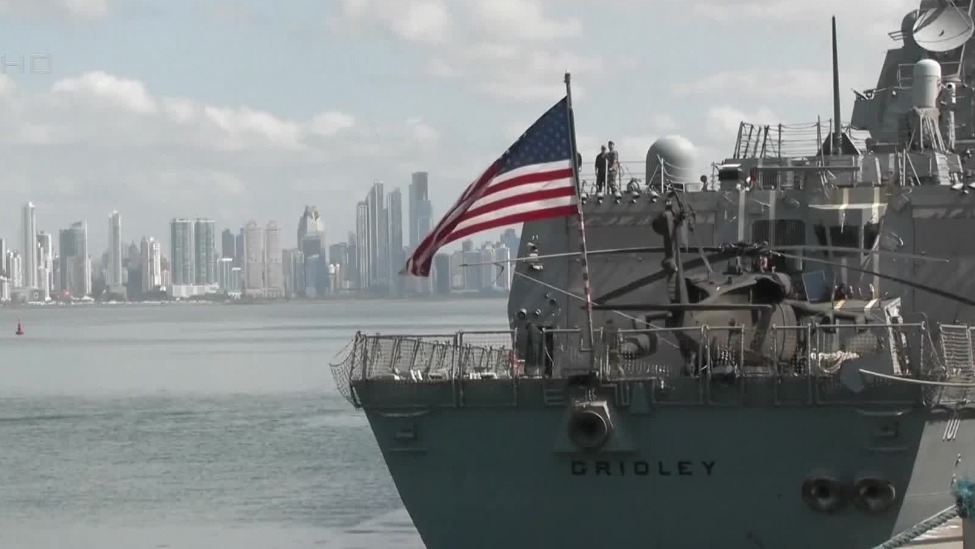 美航母时隔50多年再次驶入巴拿马海域