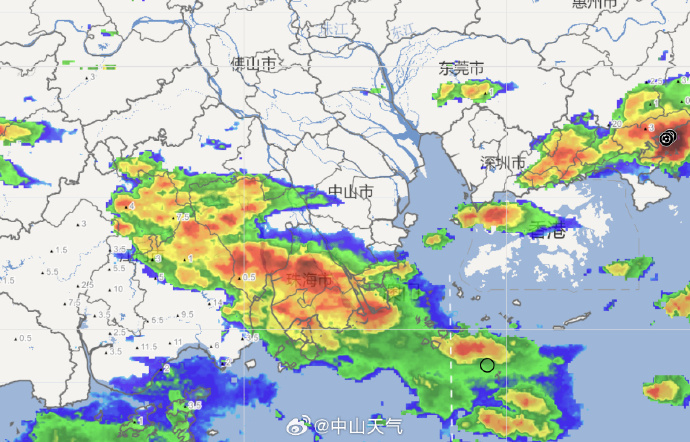 中山雷雨大风黄色预警生效 出行尽量避开暴雨时段