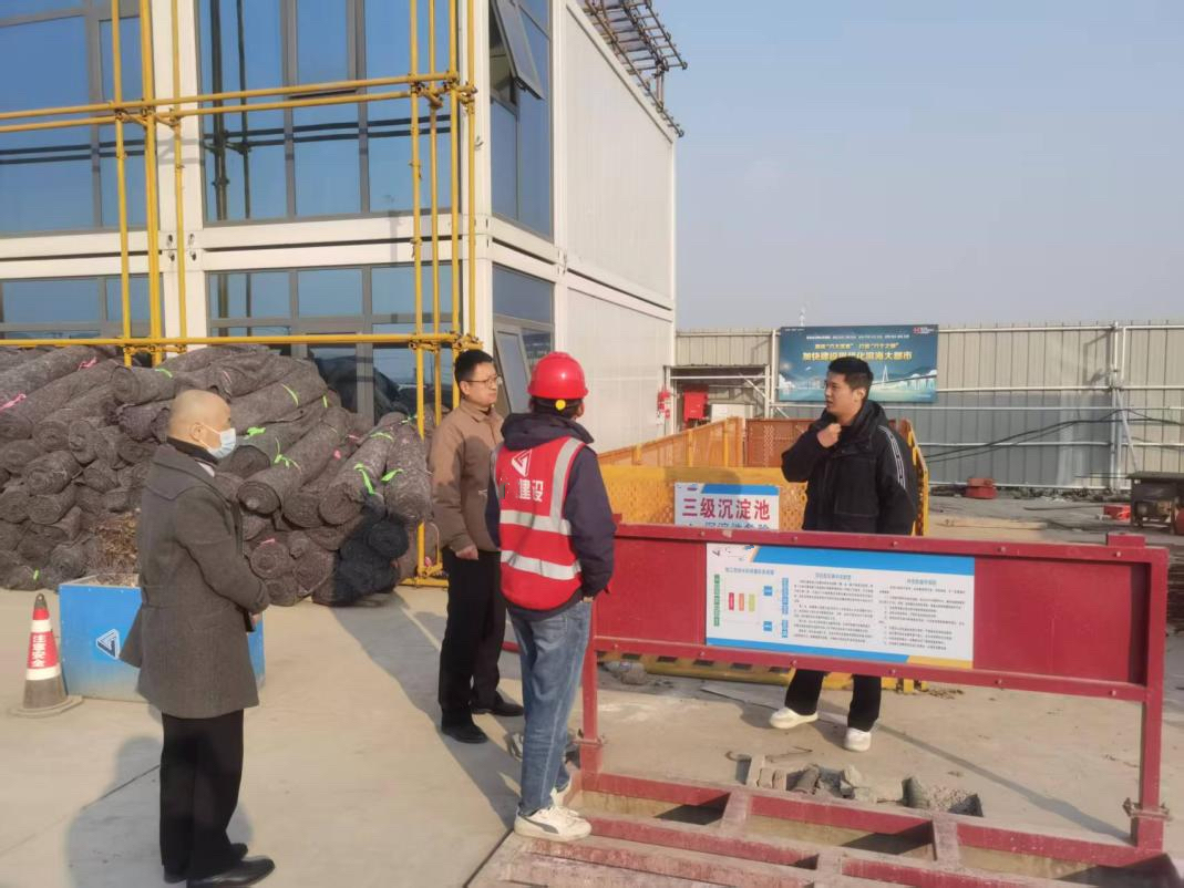 江北区多部门联合上门为企业送上“绿色施工第一课”